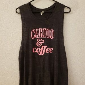 CARDIO & COFFEE ATHLETIC YOGA TANK